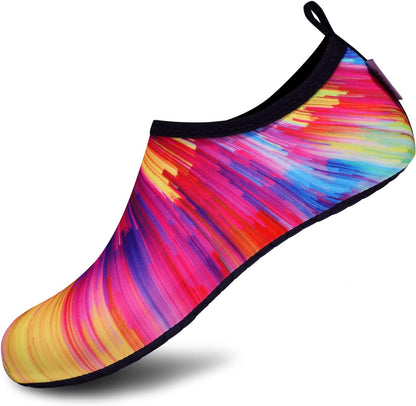 VIFUUR Water Shoes for Men Women Barefoot Quick Dry Aqua Socks Slip On | Lightweight, Breathable Upper, Flexible Sole, Drainage Design, Easy Slip-On Fit for Water Activities