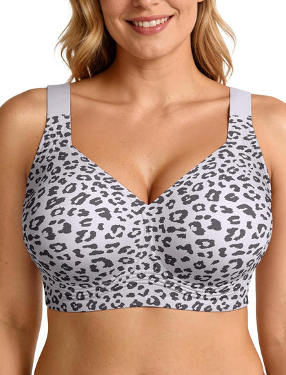 LetsJoli Jelly Bras for Women No Underwire Plus Size Push Up Supportive | Full Coverage, Wireless Support Lift, For Older Women Large Breasts, Minimizer, Seamless Everyday Bra