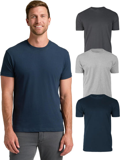 True Classic Mens T-Shirts – Short Sleeve Crew Neck T Shirts for Man, Cotton Blend Plain Novelty Men&