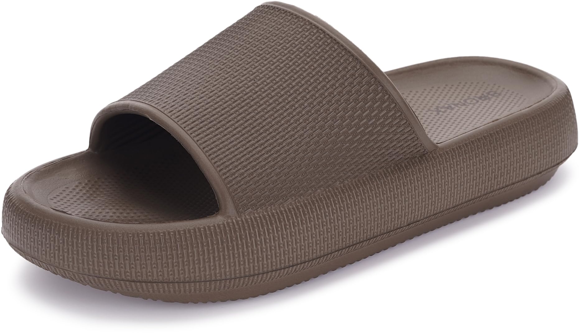 BRONAX Cushioned Thick Sole Pillow Slippers for Women and Men Y10 | Cloud-Like Soft Sole, Foot Pain Relief, EVA Platform Sole, Indoor Outdoor Slides, Waterproof Shower Ready, Quick-Drying