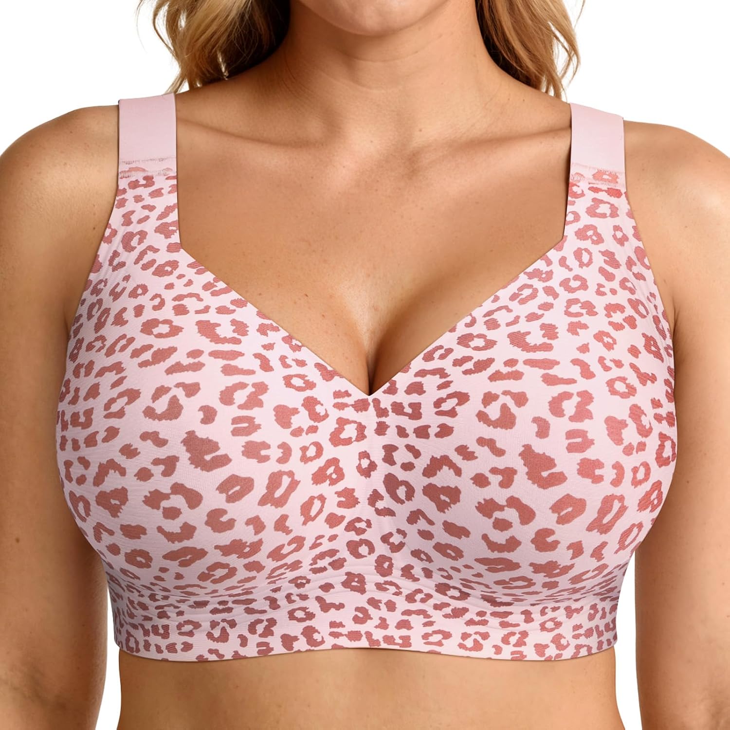 LetsJoli Jelly Bras for Women No Underwire Plus Size Push Up Supportive | Full Coverage, Wireless Support Lift, For Older Women Large Breasts, Minimizer, Seamless Everyday Bra