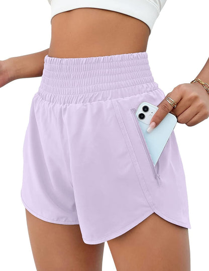 BMJL 2.5" Athletic Shorts for Women Comfy High Waisted Short with Pocket