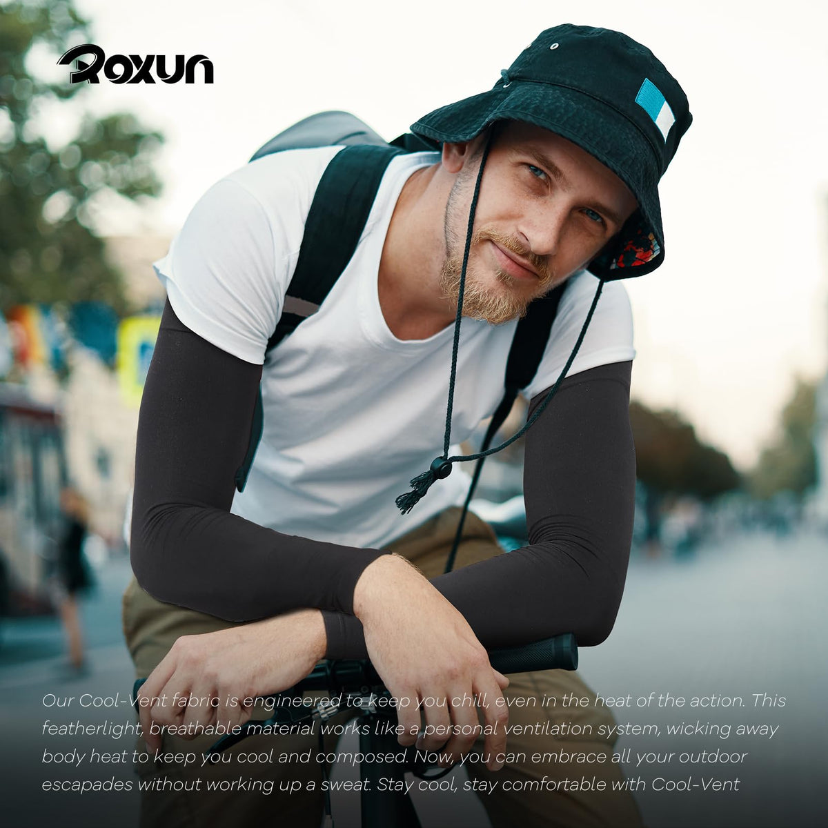 ROXUN Arm Sleeves Cooling UV Sun Protection Sport Compression for Men Women | UPF50,Seamless cover arms,Tattoo-covering,Lightweight &amp; breathable,daily wear,Outdoor work,Basketball Baseball,Mangas