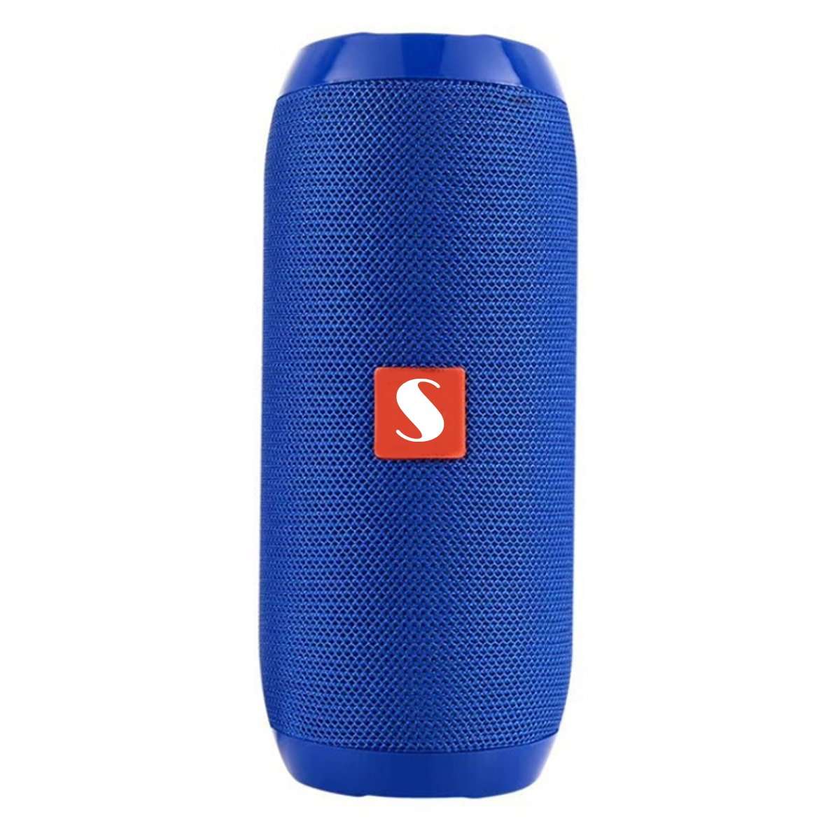 Salmon Lucky Music Manager Bluetooth speaker with built-in subwoofer, compact tech accessory for high-quality audio.