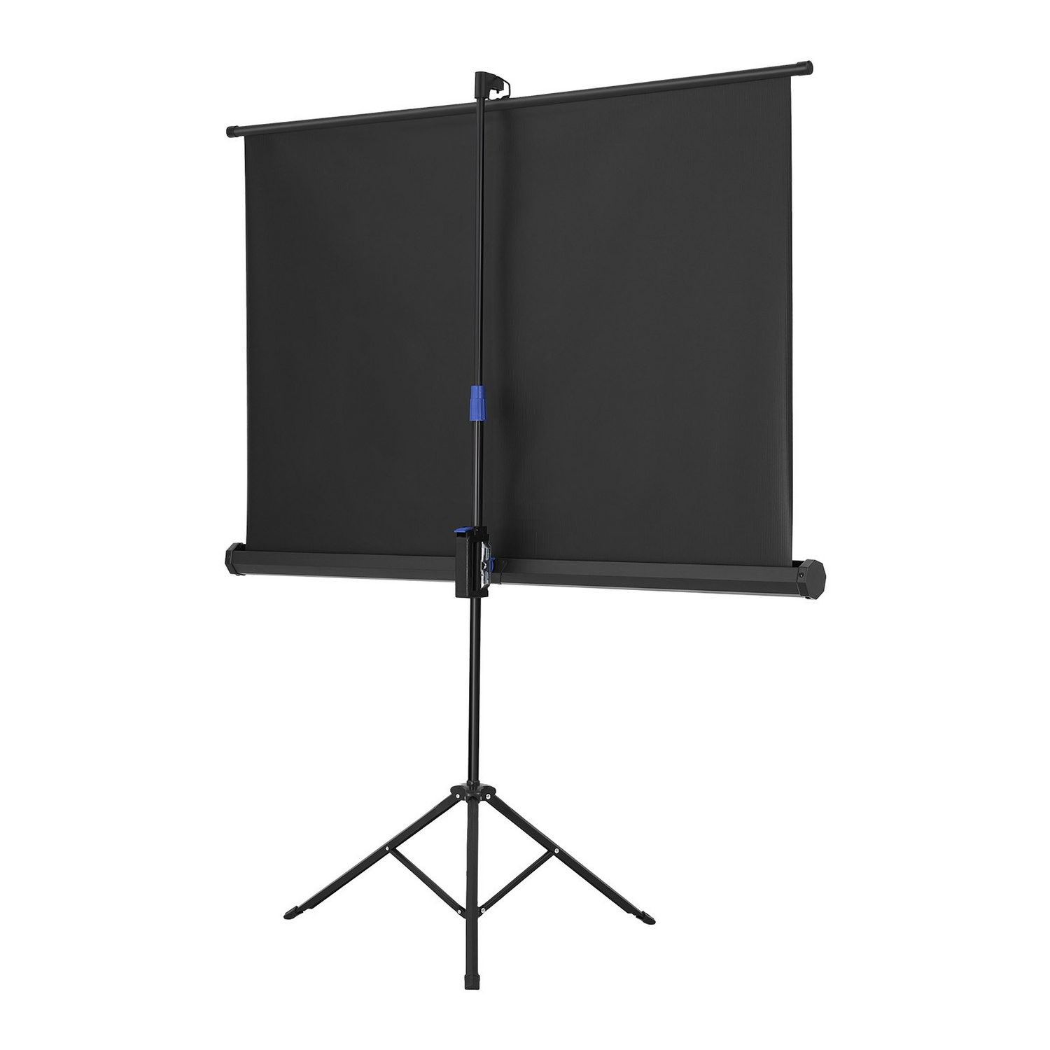 Start2Finish 60-inch portable projector screen with stand, 16:9 aspect, 4K HD, indoor outdoor use, wrinkleless, with carry bag.
