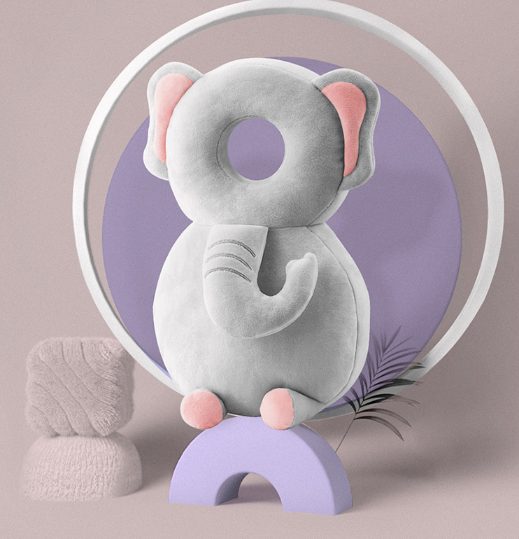 Baby Breathable Tencel anti-fall protection pillow by Maroon Asteria, featuring soft fabric and ergonomic design for safety and comfort.