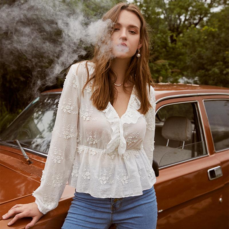 White ruched women&