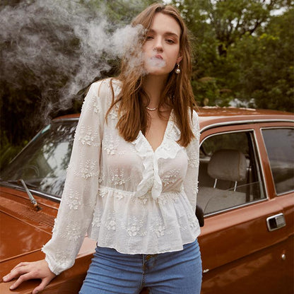 White ruched women&