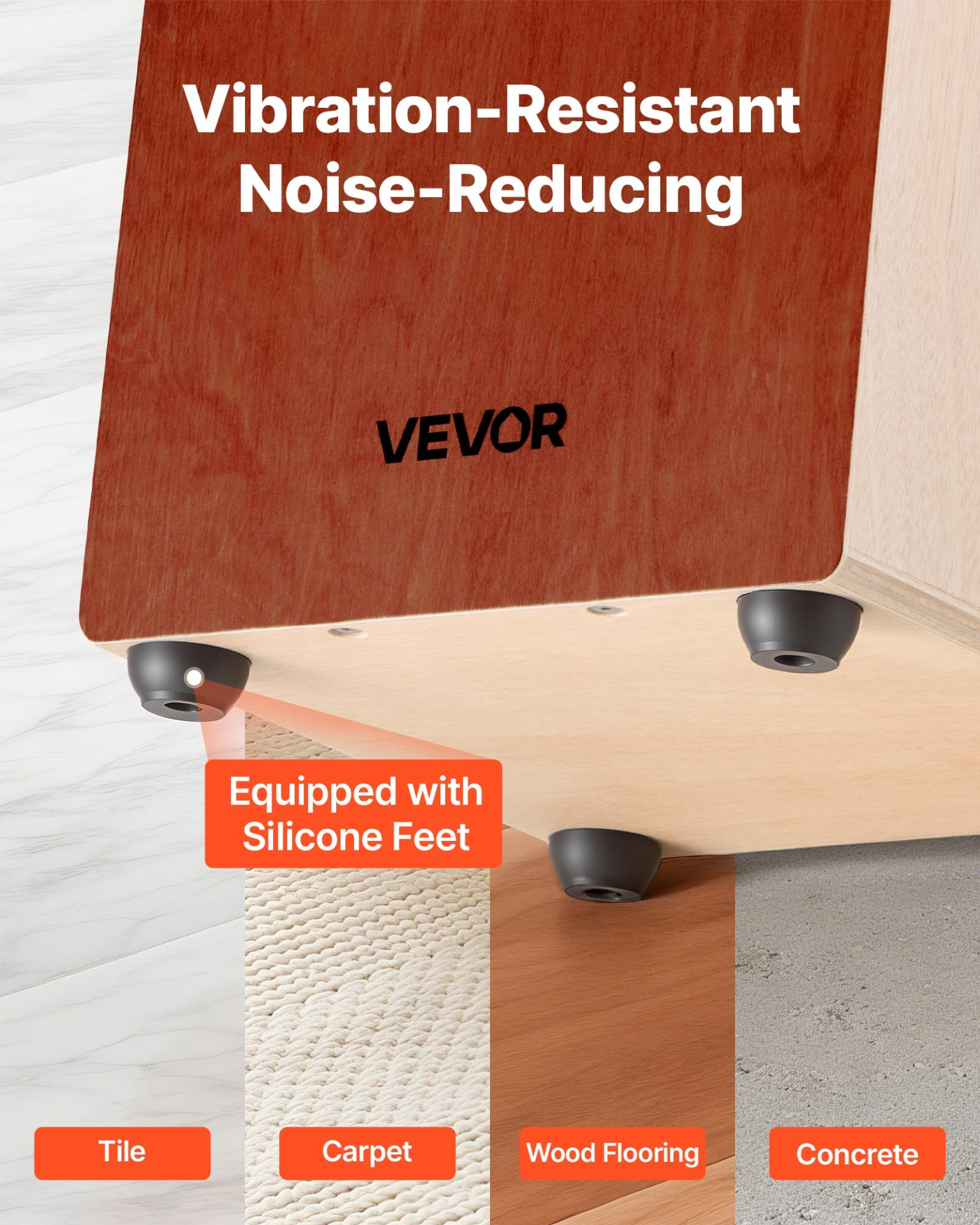 Start2Finish VEVOR cajon box drum made of birch wood with guitar strings, a wooden percussion instrument for musical performances.