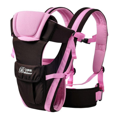 Maroon Asteria baby carrier with adjustable straps, ergonomic design, suitable for newborns and toddlers, in soft fabric.