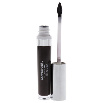CoverGirl Melting Pout Vinyl Vow lipstick in Fall In Deep shade, 0.11 oz, showing the lipstick tube and color swatch.