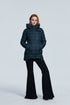 Women’s warm hooded winter coat by Jade, casual jacket with insulated lining and a cozy hood, perfect for cold weather.