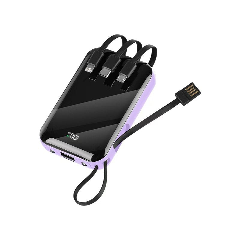 Pear Daisy portable power bank with fast and wireless charging, high capacity, suitable for home and outdoor use.