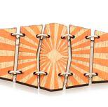 Red Sunflower Life Sunburst Bracelet 7507D earrings featuring vibrant sunburst design and elegant craftsmanship.