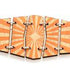 Red Sunflower Life Sunburst Bracelet 7507D earrings featuring vibrant sunburst design and elegant craftsmanship.