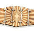 Red Sunflower Life Sunburst Bracelet 7507E earrings featuring vibrant sunburst design and gold-tone finish.