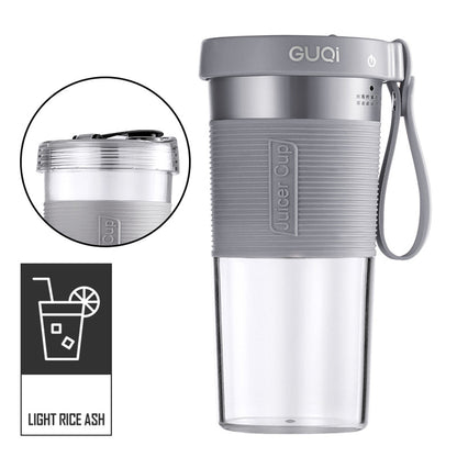 Mini USB rechargeable portable electric fruit juicer by Maroon Asteria, compact kitchen appliance for fresh juice on the go