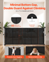 Start2Finish VEVOR Retractable Baby Gate, black mesh, 870mm tall, extends to 1800mm, for stairs, doorways, and playrooms.