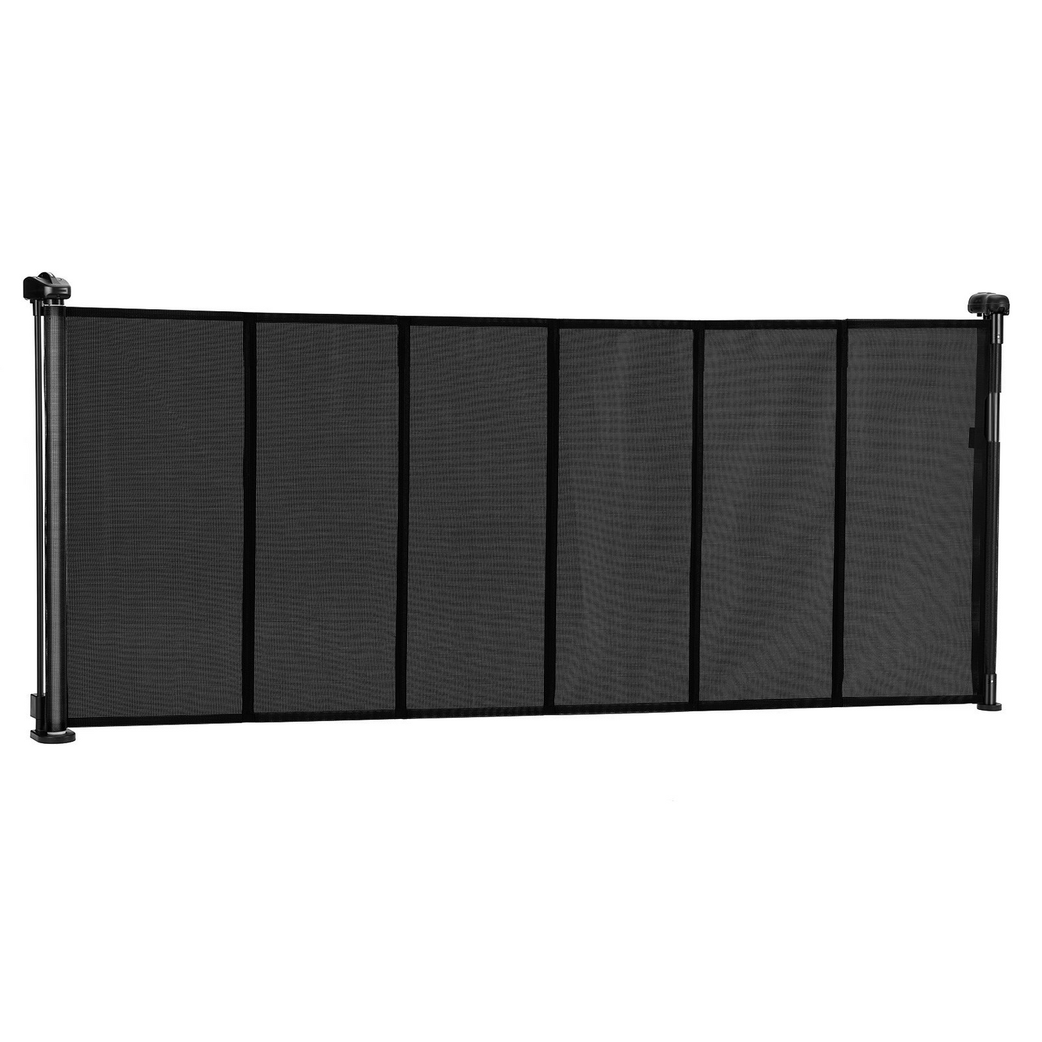 Start2Finish VEVOR retractable baby gate, black mesh, 870mm tall, extends up to 1800mm wide, suitable for stairs, doorways, hallways