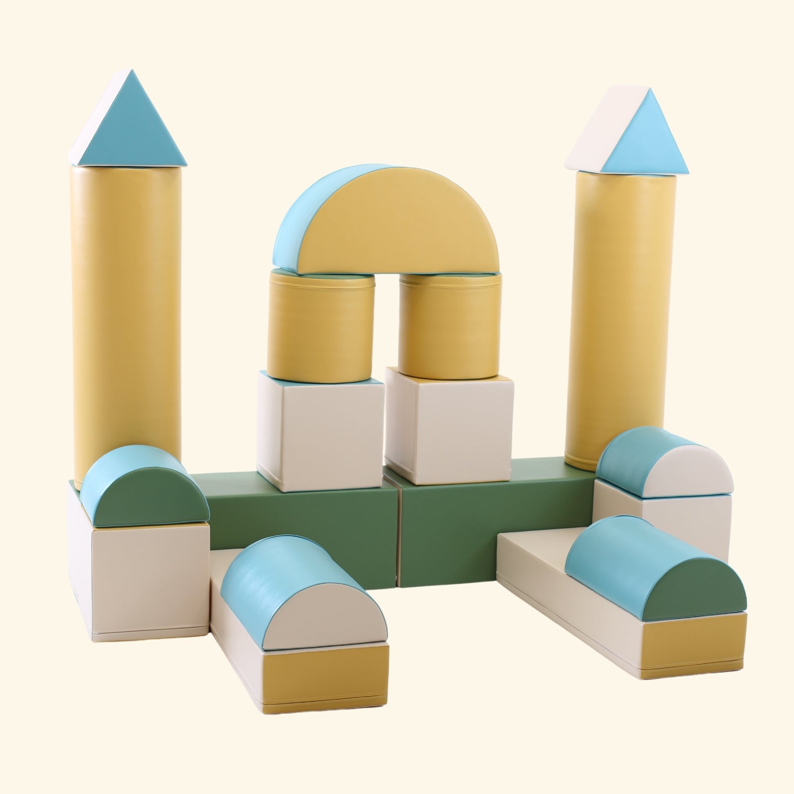 Blush Apricot Mega Fort furniture in vibrant colors with cozy fabric and playful design for children&