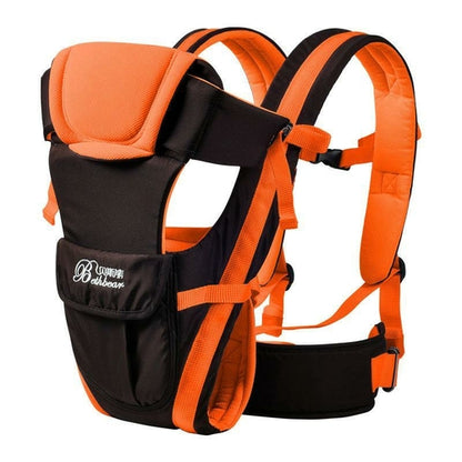 Maroon Asteria baby carrier with adjustable straps, designed for comfort and convenience for parents and infants.