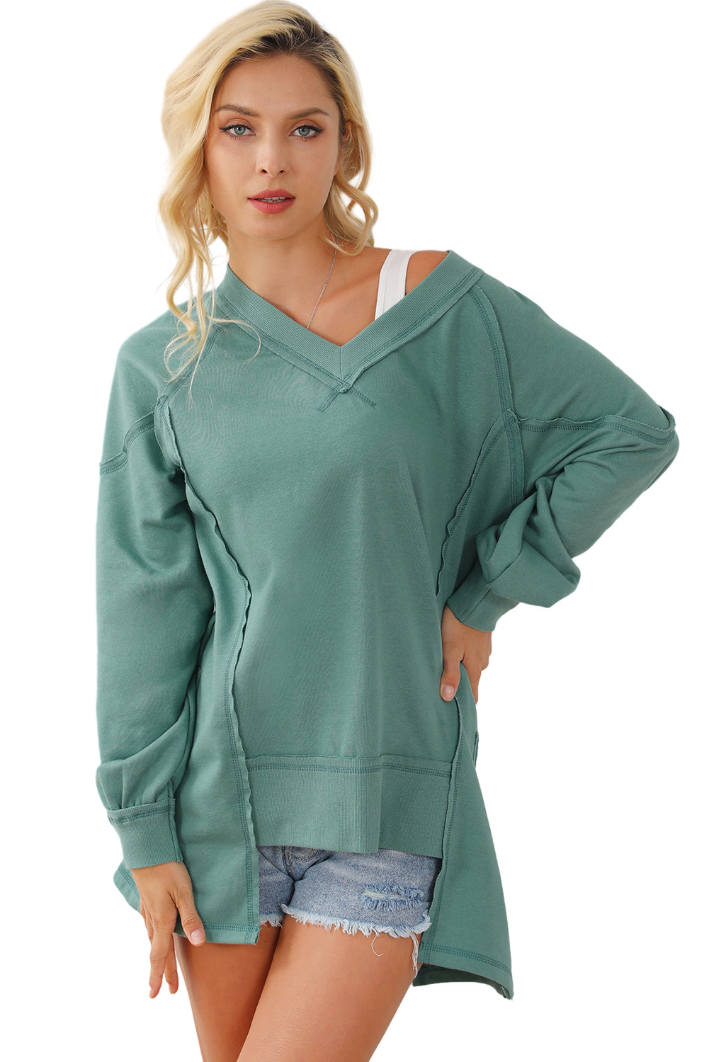 Start2Finish elegant blouse with matching accessories, stylish apparel perfect for casual or formal wear.