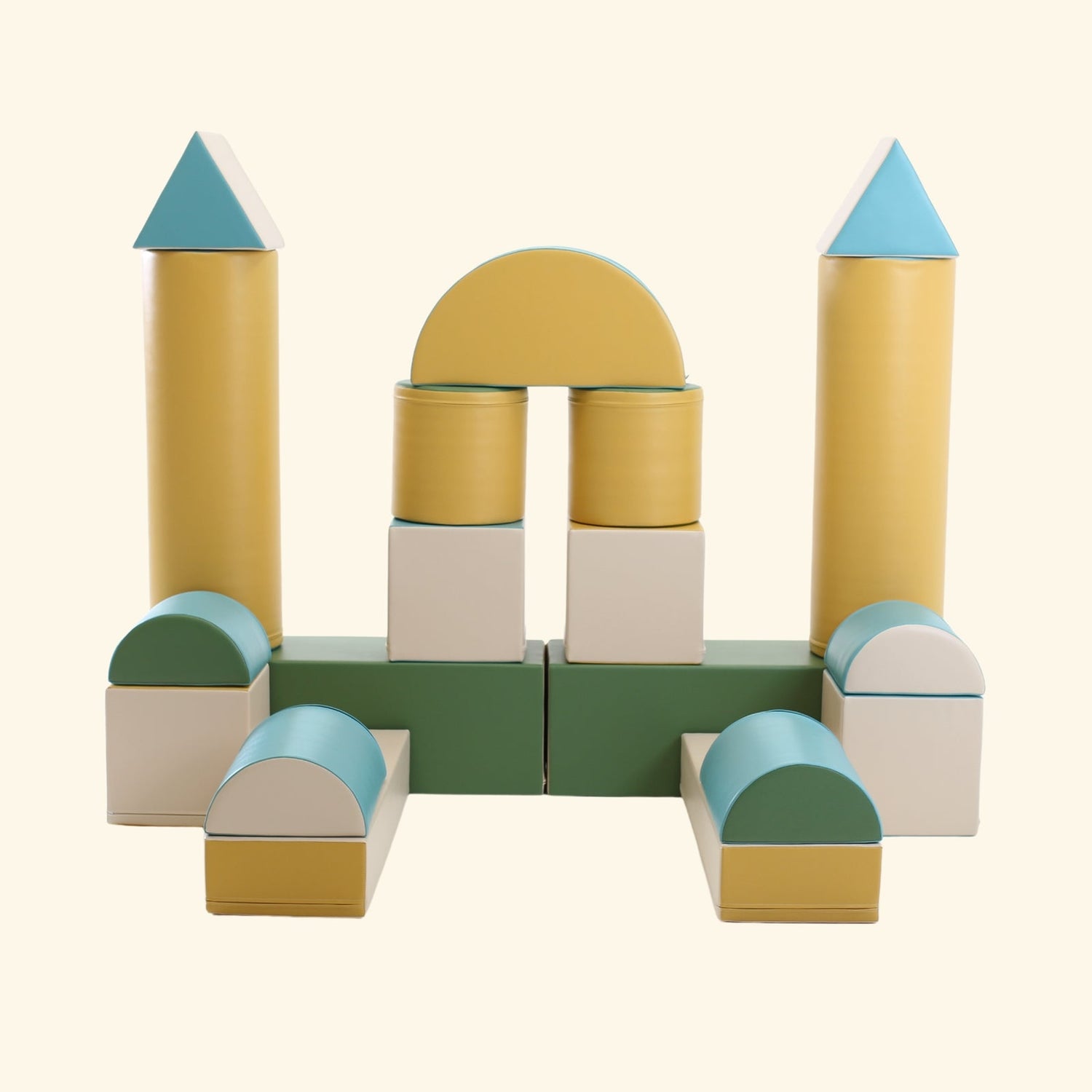 Blush Apricot Mega Fort furniture piece with colorful fabric panels, designed for children&