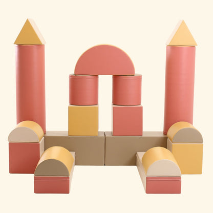 Blush Apricot Mega Fort furniture with colorful fabric and playful design, perfect for children&