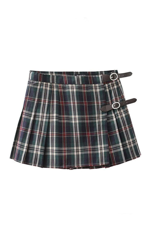 Carmine Juneberry pleated skirt with a flowing, layered design, showcasing soft fabric and a stylish, elegant look.