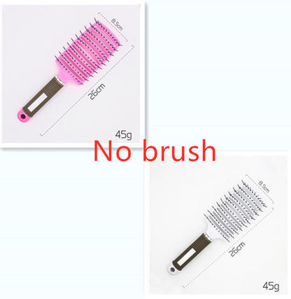 CJDropshipping anti-knot hairbrush for women, detangling brush with ergonomic handle and flexible bristles for smooth hair.
