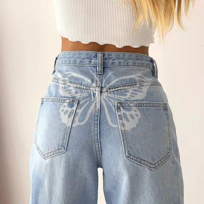 Carmine Juneberry Haute Edition 25 Street Print Denim jeans with bold graffiti-inspired street art design.