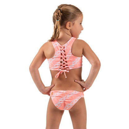 Bright orange tie-dye kids&