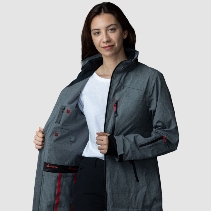 Women’s gray Adventure 2.0 activewear by Rose Hemera, featuring a comfortable fit and breathable fabric for active lifestyles.