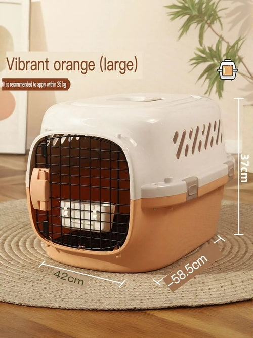 Pear Daisy portable pet carrier for home and garden, lightweight and secure pet transport with breathable mesh sides.