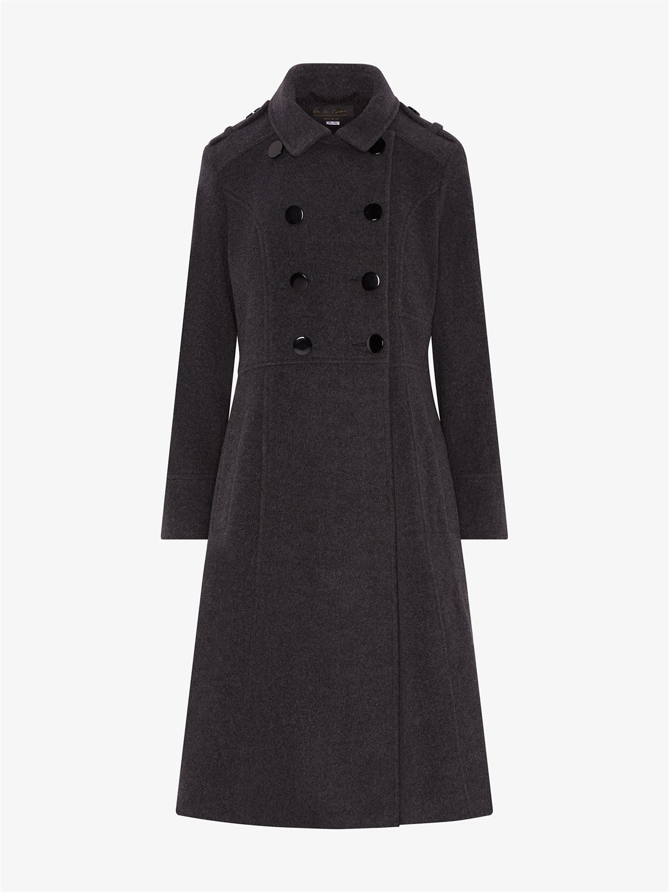 Rose Eleusis A-Line double-breasted coat featuring a stylish design, perfect for layering in cold weather.