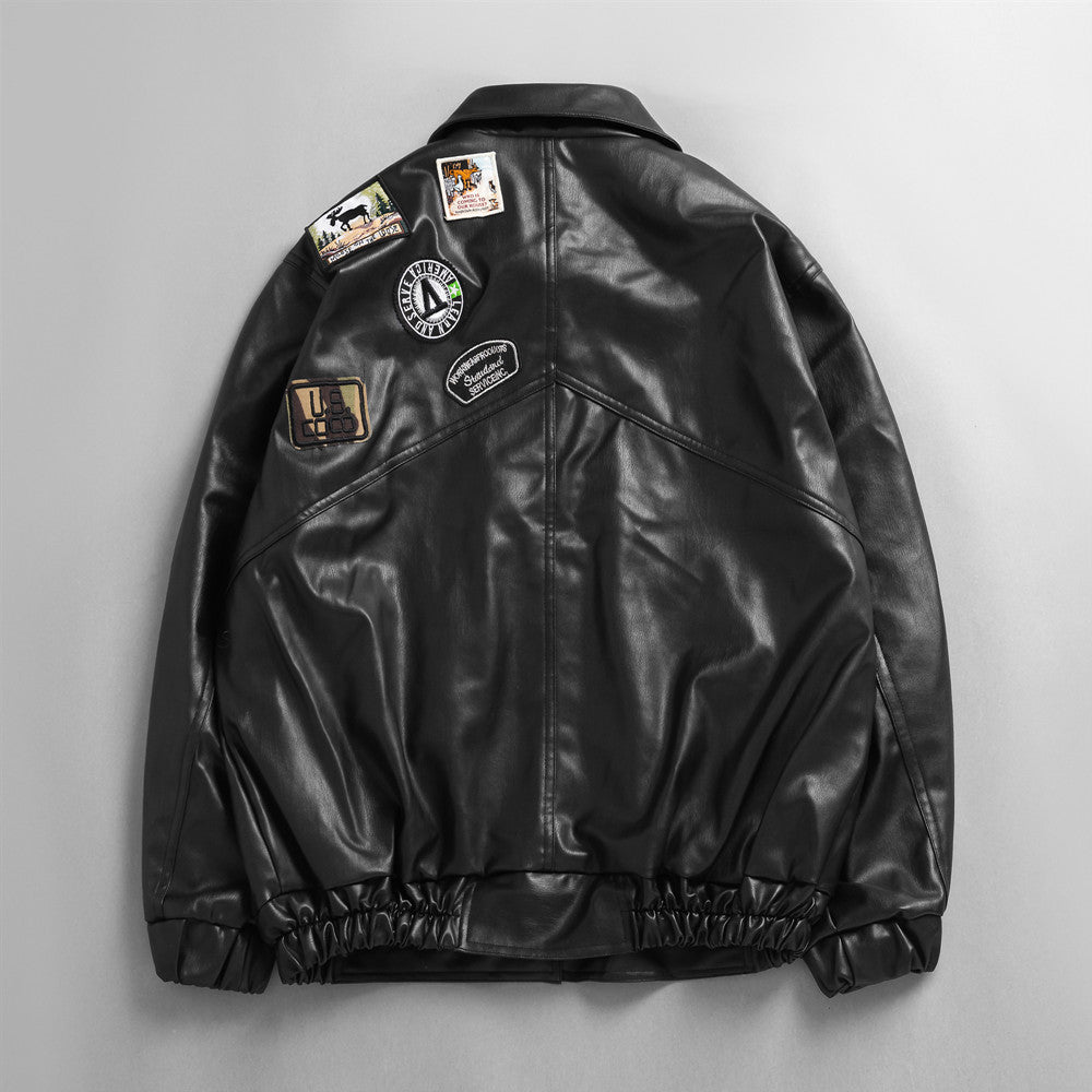 Black Carmine Juneberry Drive Moto Jacket from Haute Edition 25 with sleek leather design and zippered details.