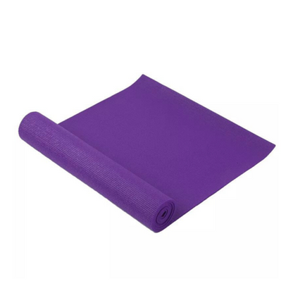 Black Lavender JupiterGear performance yoga mat with carrying straps, textured surface, and thick cushioning for comfortable practice.