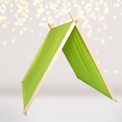 Kids A-Frame sleepover tent replacement cover by Amaranth Thistle, colorful novelty tent cover for children’s play and sleepovers.