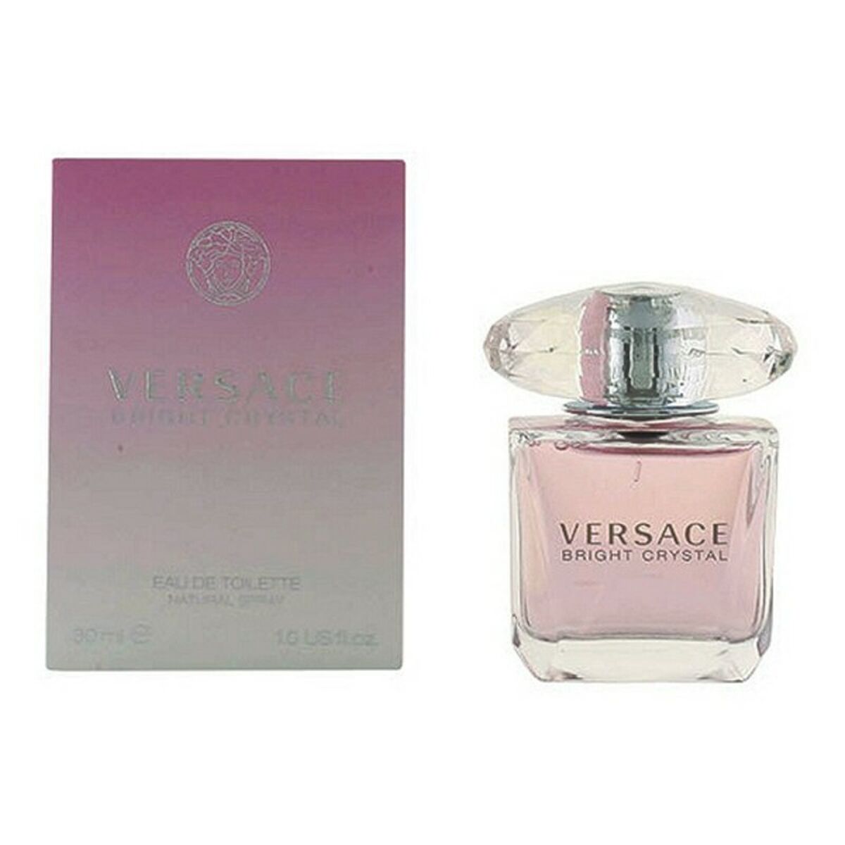 Women’s Versace EDT perfume bottle, elegant bodycare fragrance by Bigbuy with sleek design and floral accents.