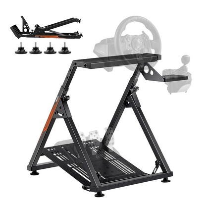 Start2Finish VEVOR racing wheel stand for Logitech G923 G920 G29, Thrustmaster T300RS, foldable, adjustable, compact simulator cockpit frame