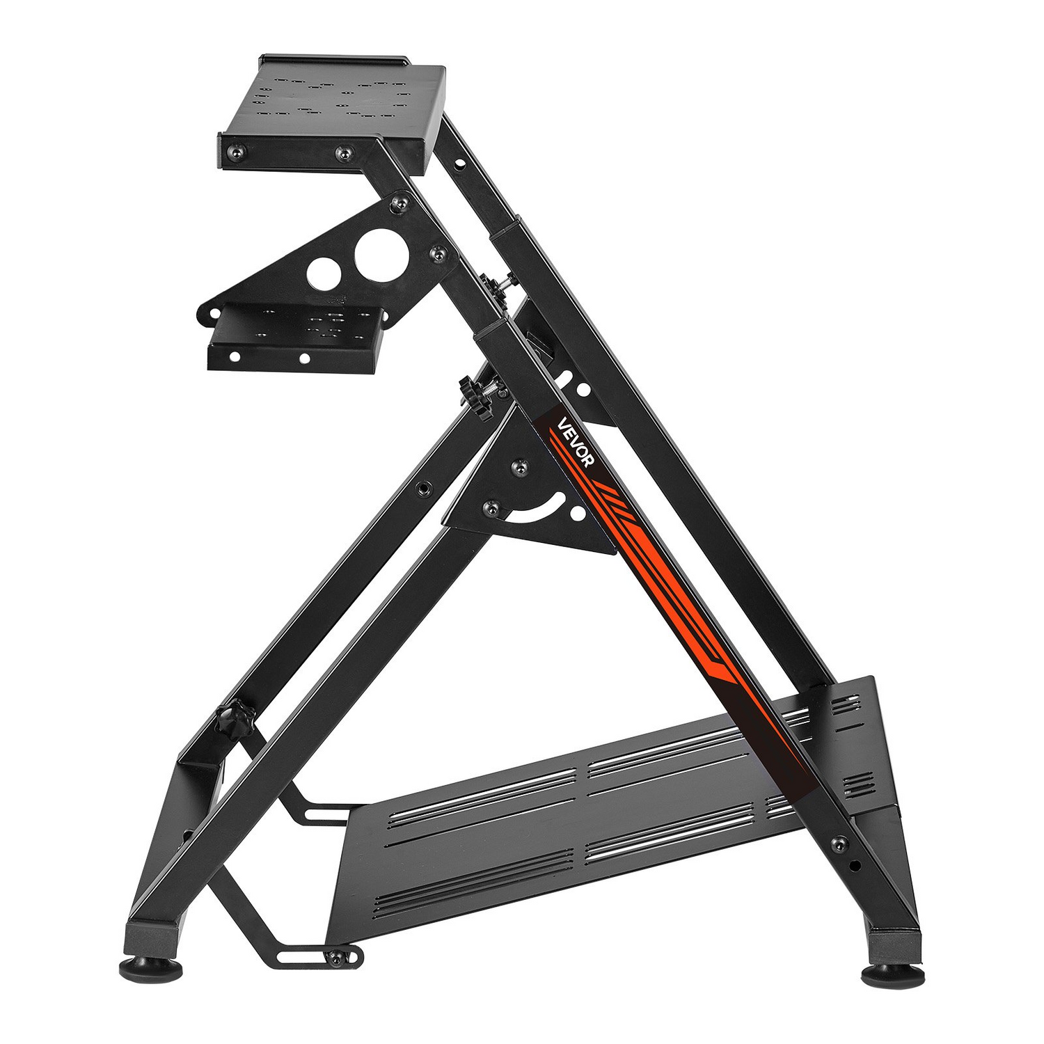 Start2Finish VEVOR racing wheel stand for Logitech and Thrustmaster, adjustable, foldable simulator cockpit for gaming pedals not included.