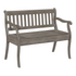 Wakefield entryway storage bench by Start2Finish with a goldstone finish, featuring a cushioned seat and storage compartments.