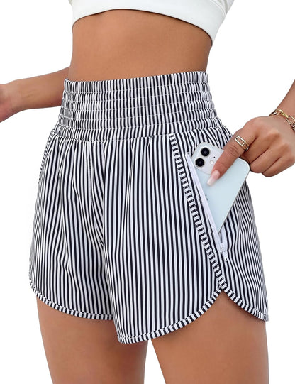 BMJL 2.5" Athletic Shorts for Women Comfy High Waisted Short with Pocket