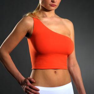 Lime Lucy seamless one-shoulder top in soft fabric, stylish with a single shoulder design, perfect for casual or chic outfits.