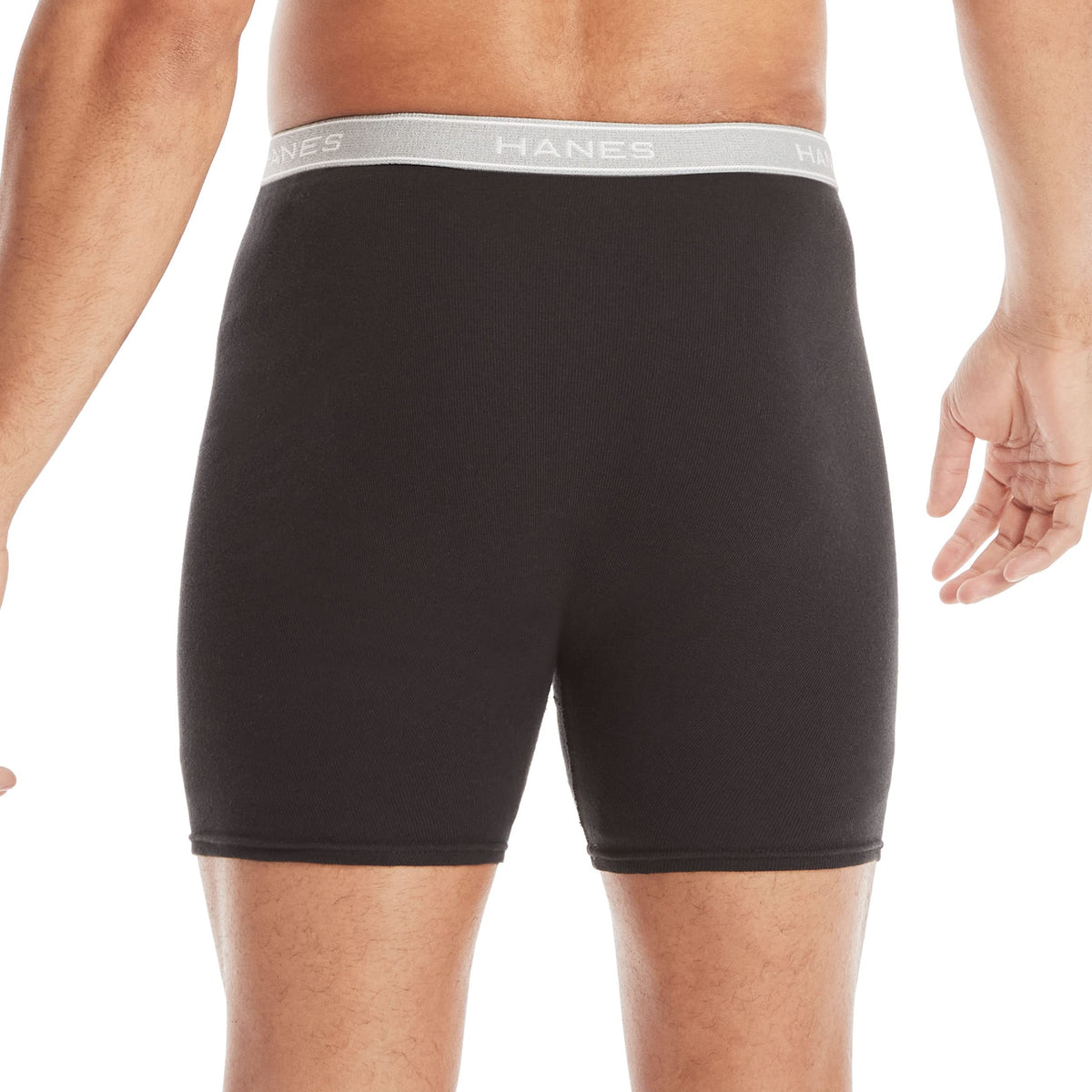 Hanes mens Underwear Boxer Briefs Pack, Cool &amp; Breathable Cotton Moisture-wicking Underwear for Men, No Ride Up