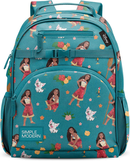 Simple Modern Disney Moana Kids Backpack for School, Girls, Boys | 12L | Fletcher Moana Bookbag, School Backpack for Toddler, Preschool, Kindergarten | Fits Lunch Box, Cute | Medium