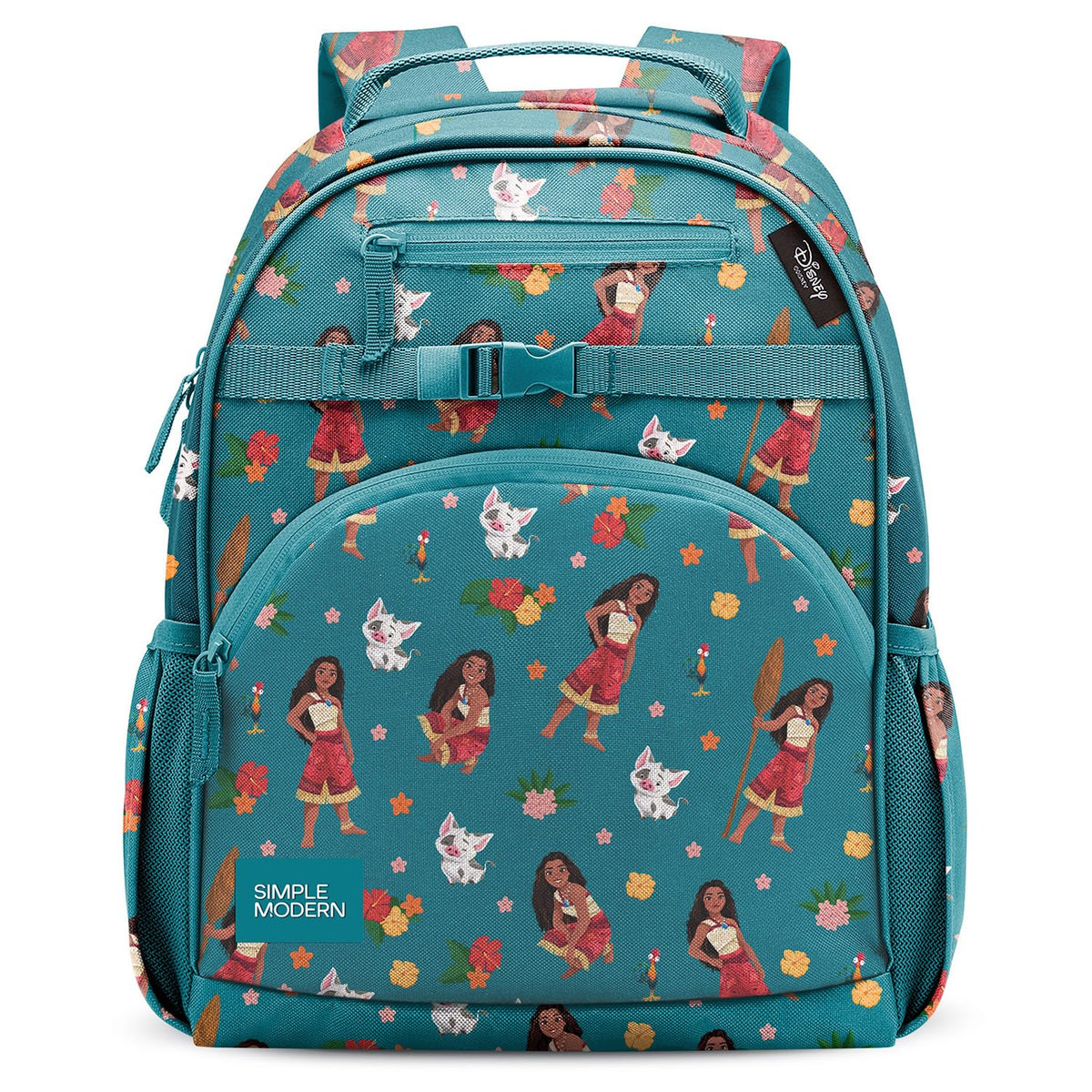 Simple Modern Disney Moana Kids Backpack for School, Girls, Boys | 12L | Fletcher Moana Bookbag, School Backpack for Toddler, Preschool, Kindergarten | Fits Lunch Box, Cute | Medium