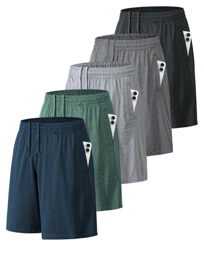BALENNZ Mens Athletic Shorts with Pockets Quick Dry Workout Shorts Men | Basketball Gym Running Fitness Shorts with Elastic Waistband, Daily Casual Sports Activewear, Soft Lightweight Breathable