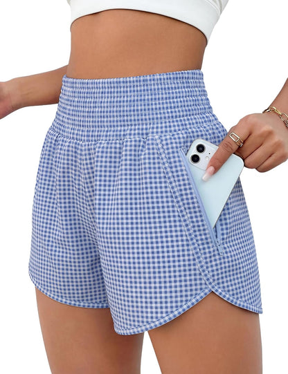BMJL 2.5" Athletic Shorts for Women Comfy High Waisted Short with Pocket