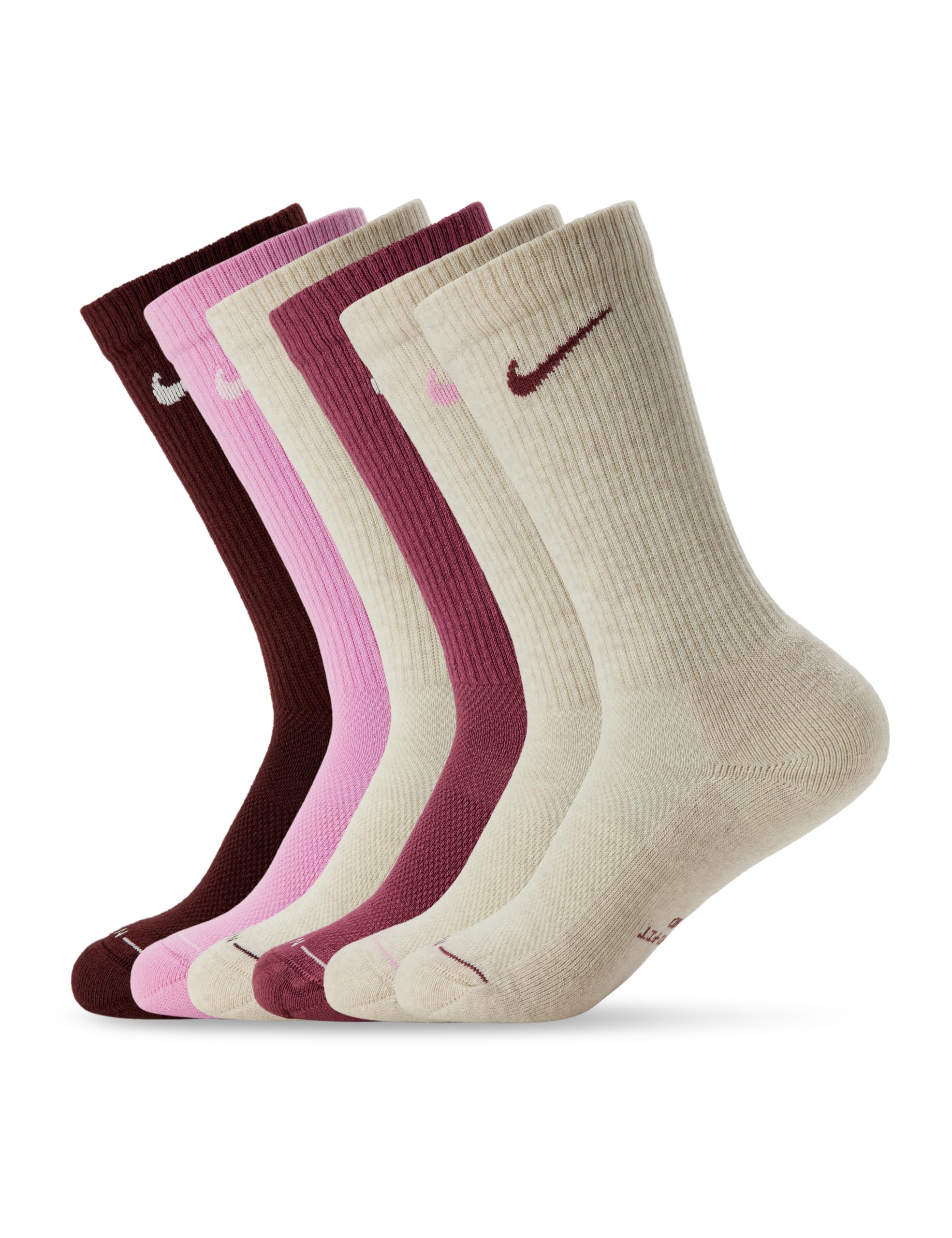 Nike Unisex Adult Everyday Elevated Crew Socks (6-Pack) | Mens and Womens